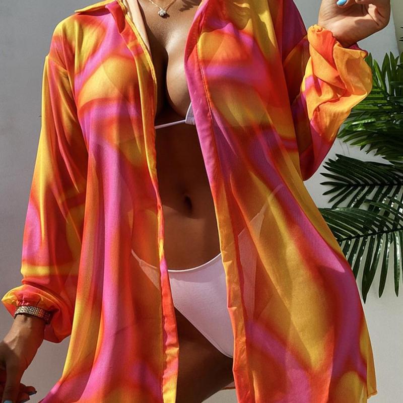 Tie Dye Cover Shirt Pink/Orange Combo