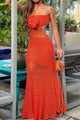 Bohemian Maxi Dress Orange