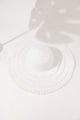 Tassel Beach Hat White