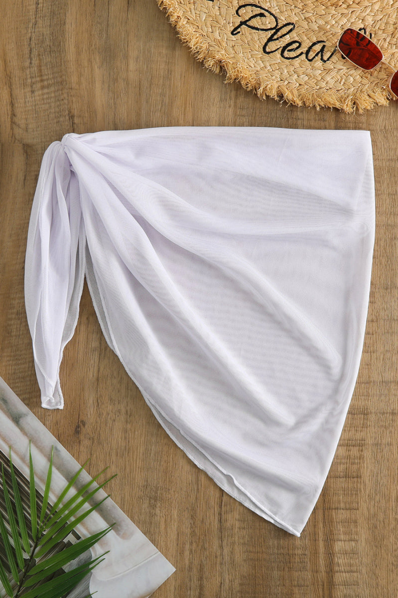 Mesh Cover Skirt Black