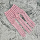 Drawstring Crochet Skirt Pink