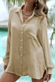 Beach Cover Blouse Khaki