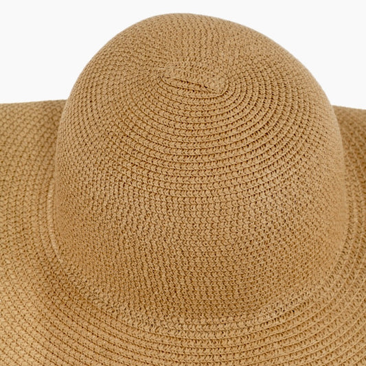 Oversized Sun Straw Hat Khaki
