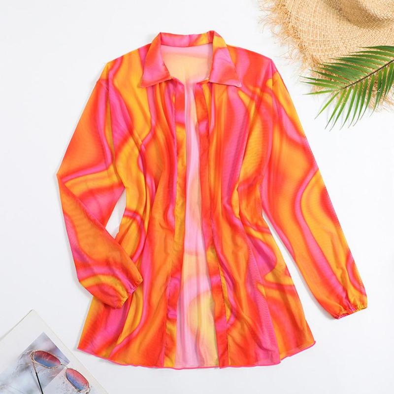 Tie Dye Cover Shirt Pink/Orange Combo